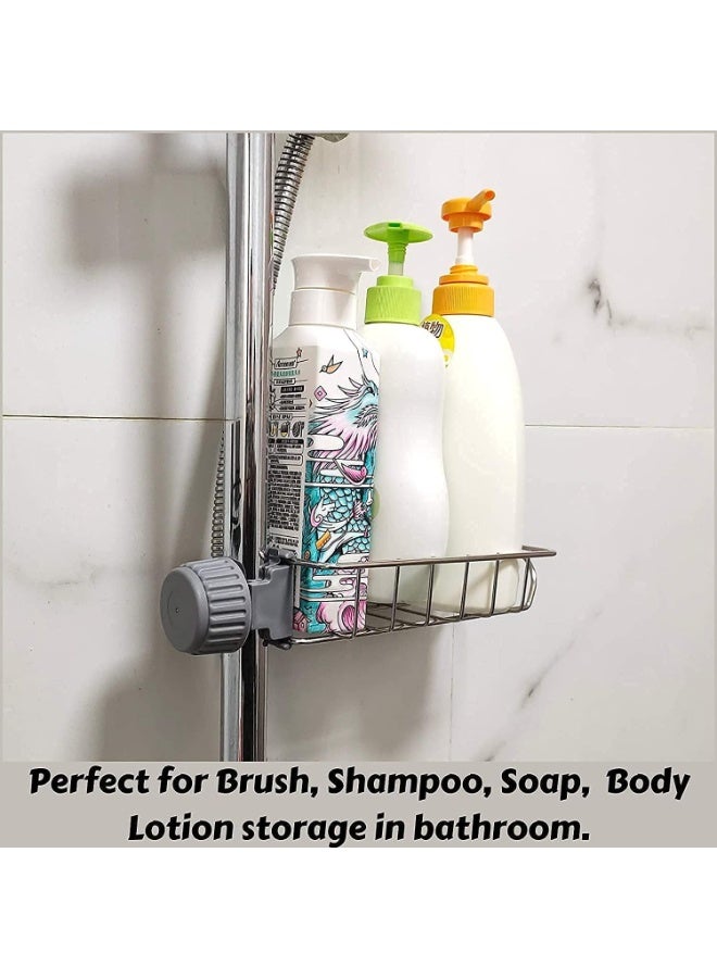 Giffy Sink Caddy Organizer Kitchen Faucet Sponge Holder Drainer Shelf Soap Sponge Stainless Steel Faucet Storage Rack - Silver - Image 5